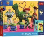 Trefl Puzzle Trefl Toy Story 5 cu 24 piese maxi Premium Plus si poster (14394) Puzzle
