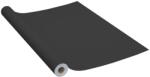 vidaXL fekete öntapadó PVC bútorfólia 500 x 90 cm (146123VidaXL)