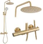 Rea Drop set de duș perete cu termostat cu duș de ploaie auriu REA-P9662 (REAP9662)