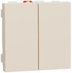 Schneider Electric Intrerupator dublu cap scara 2M Noua Unica bej NU321344 (NU321344)