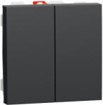 Schneider Electric Intrerupator dublu cap scara 2M Noua Unica antracit NU321354 (NU321354)