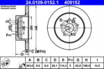 ATE Disc frana ATE 24.0109-0152.1 (24.0109-0152.1) - turbochic