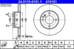 ATE Disc frana ATE 24.0110-0151.1 (24.0110-0151.1) - turbochic