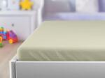  Cearsaf Jersey pentru patut de copii crem deschis 70 x 140 cm