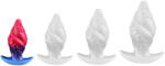Toppedmonster Spirál anál plug texturált felület 9 cm szilikon fekete