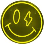 Beline Neon decorativ LED Beline Light Smiling Face, Alimentare USB, Galben (5906849665507)
