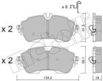 METELLI set placute frana, frana disc METELLI 22-1433-0 (22-1433-0)