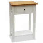 VidaXL Masă de capăt, 50 x 32 x 75 cm, lemn masiv de stejar (247048) - izocor