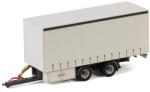 WSI MODELS Remorca cu prelata laterala si bara cu ax central - 2 Axe White scala 1/50 WSI Models1/43 (46289)
