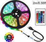 ACP Bandă LED USB 5V RGB Lumină 2m cu Sursă de alimentare & Telecomandă 2051791 (2051791)