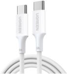 UGREEN Cablu USB 2.0 USB-C Masculin - USB-C 60W PD Alb 2m 340578 (340578)