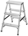 Strend Pro Scara aluminiu, 2 tronsoane, 2 trepte, platforma, max 125 kg, 0.65 m, Strend Pro (251096) - evelise