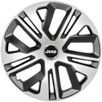 AutoHelix MSA Set 4 Capace Roti 14 inchi (R14) Raven Gri-Negru, Compatibile Cu Jeep (1687)