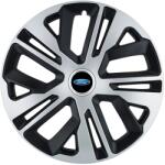 AutoHelix MSA Set 4 Capace Roti 14 inchi (R14) Raven Gri-Negru, Compatibile Cu Ford (1678)