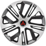 AutoHelix MSA Set 4 Capace Roti 14 Inchi (R14) Raven Gri-Negru, Compatibile Cu Mitsubisi (1709)