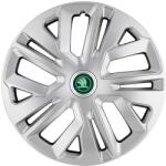 AutoHelix MSA Set 4 Capace Roti 14 inchi (R14) Raven Gri Compatibile Cu Skoda Verde (20263)