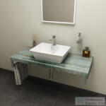 Sapho AVICE pult, 90x50cm, aquamarine (AV096) (AV096)