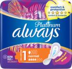 Always Absorbante sanitare, Always Platinum, normale, cu aripioare, 8 bucati (8001090444875)