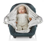 BabyJem Paturica cu sistem multifunctional BabyJem Carrier Alb pentru transport bebelusi - drool