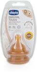 Chicco Set 2 tetine anti-colice, Chicco, Latex natural, Flux lent, 0m+ (8058664121878)