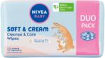 Nivea Baby Servelele Umede NIVEA Baby Soft Cream Duo Pack 2x57buc (niveababy)