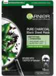 Garnier Masca servetel neagra matifianta Garnier Pure Charcoal Black Tissue Mask, 28 g (3600542097239) Masca de fata