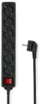 Nedis 6 Plug 5 m Switch (ESOC650F2BK)