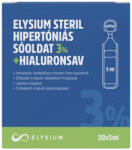 Elysium steril hipertóniás sóoldat - 3% + hialuronsav 20 x 5 ml