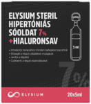 Elysium steril hipertóniás sóoldat - 7% + hialuronsav 20 x 5 ml