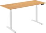 Alza Table ET2 fehér + asztallap 160×80 cm laminált tölgy (BUN)