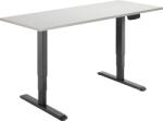 Alza Table ET1 NewGen fekete + TTE-03 160x80cm fehér tölgy asztallap (BUN)