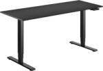 Alza Table ET1 Essential fekete + asztallap 160×80 cm laminált fekete (BUN)