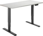 Alza Table ET1 NewGen, fekete + asztallap, 120×80 cm, laminált, fehér tölgy (BUN)