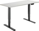 Alza Table ET1 NewGen fekete + TTE-01 140 x 80 cm fehér tölgy asztallap (BUN)