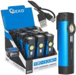 GEKO Multifunkcionális zseblámpa mágnessel és UV LED COB 5W 2000mAh 300lm IP54 63003 (G15125)