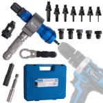 GEKO Rögzítőszerszám csavarhúzóra 3 az 1-ben - adapter anyákhoz és szegecsekhez 63085 (G01354)
