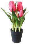  Művirág cserepes gumi tulipán - pink