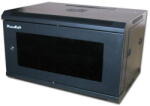 XtendLan Rack de Perete XtendLan 19inch 6U 600x450 Capacitate de Incarcare 60kg Usa din Sticla Fumurie Sudata Negru (PV166934)