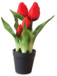  Művirág cserepes gumi tulipán - piros