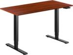 Alza Table ET1 Essential, fekete + asztallap, 120 × 80 cm, laminált, gesztenye (BUN)