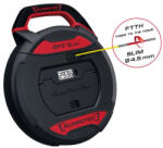Runpotec 102080 GF3 kábelbehúzó eszköz, Vezetékbehúzó üvegszálas, digitális, 30 m, 3 mm, GF3 vezetékbehúzó rendszerhez, kábelek vezetéséhez (102080)
