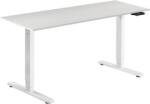 Alza Table ET1 Essential fehér + asztallap 160×80 cm laminált fehér tölgy (BUN)