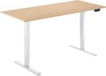 Alza Table ET1 NewGen fehér + 140×80 cm laminált nyírfa asztallap (BUN)