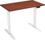 Alza Table ET1 NewGen, fehér + asztallap, 120×80 cm, laminált gesztenye (BUN)