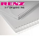 RENZ 16 mm (5/8'') renz fém spirál, fehér 50db (3: 1''- 34 gyűrű) (EFEMS16)