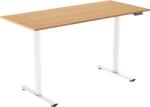 Alza Table ET2 Core, fehér + asztallap, 140 × 80 cm, bambusz (BUN)