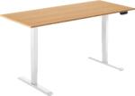 Alza Table ET1 NewGen, fehér + asztallap, 140 × 80 cm, bambusz (BUN)