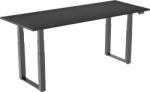 Alza Table ET7 Heavy Duty, fekete + asztallap, 160 × 80 cm, laminált, fekete (BUN)