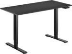 Alza Table ET1 Essential, fekete + asztallap, 120 × 80 cm, laminált, fekete (BUN)