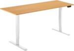 Alza Table ET1 NewGen fehér + 160×80 cm-es laminált tölgy asztallap (BUN)